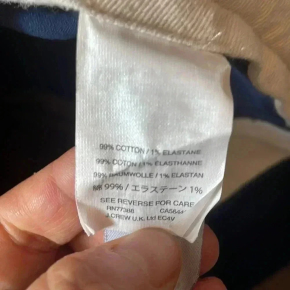 J.Crew 484 -  slim fit stretch Chino Khaki Men Pants- W29L32 - Picture 6 of 8